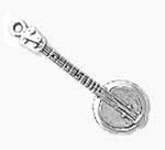 Silver banjo charm