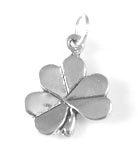 Sterling silver shamrock charm