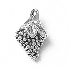 Sterling silver grapes charm