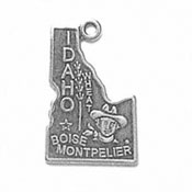 Silver Idaho State Charm