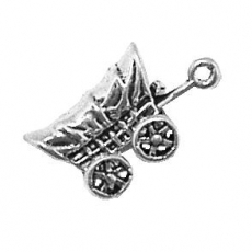 Sterling silver wagon charm