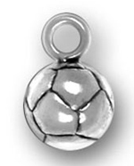 pewter soccer ball charm