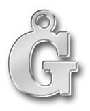 Pewter Letter G Charm