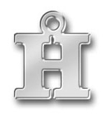 Pewter Letter H Charm