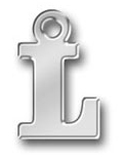 Pewter Letter L Charm