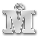 Pewter Letter M Charm