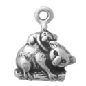 Silver tiny Koala with baby charm