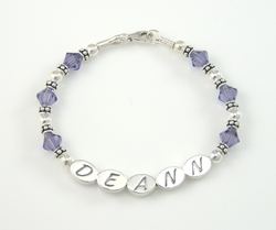 Silver Name Personalized Bracelet