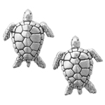 Sterling Silver Sea Turtle Earrings