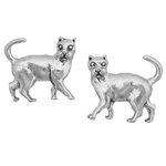 Sterling Silver Cat Earrings