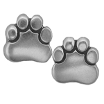 Sterling Silver Paw Print Earrings