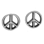 Sterling Silver Peace Earrings