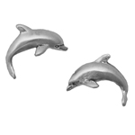 Sterling Silver Dolphin Earrings