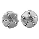 Sterling Silver Sanddollar Earrings