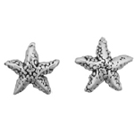 Sterling Silver Starfish Earrings